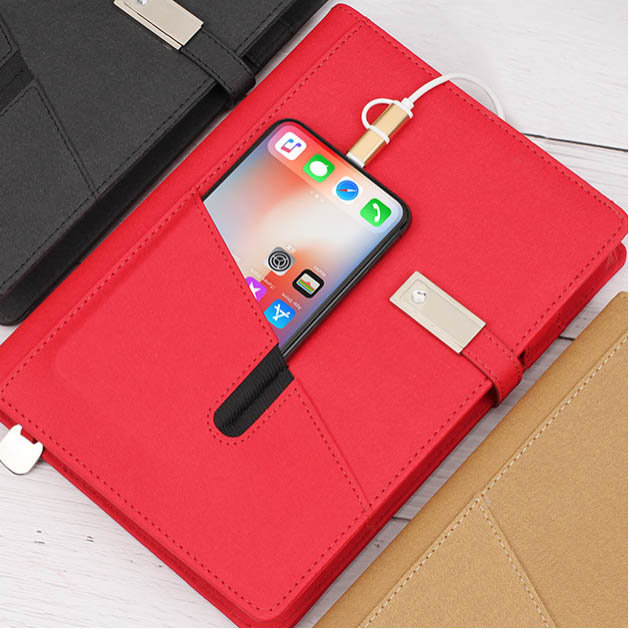 挂绳记事本移动电源_